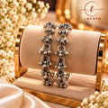 Lavaya Traditional Oxidised Silver Ghungroo Beaded Designer Bangles – Ethnic Statement Jewellery Set of 2
