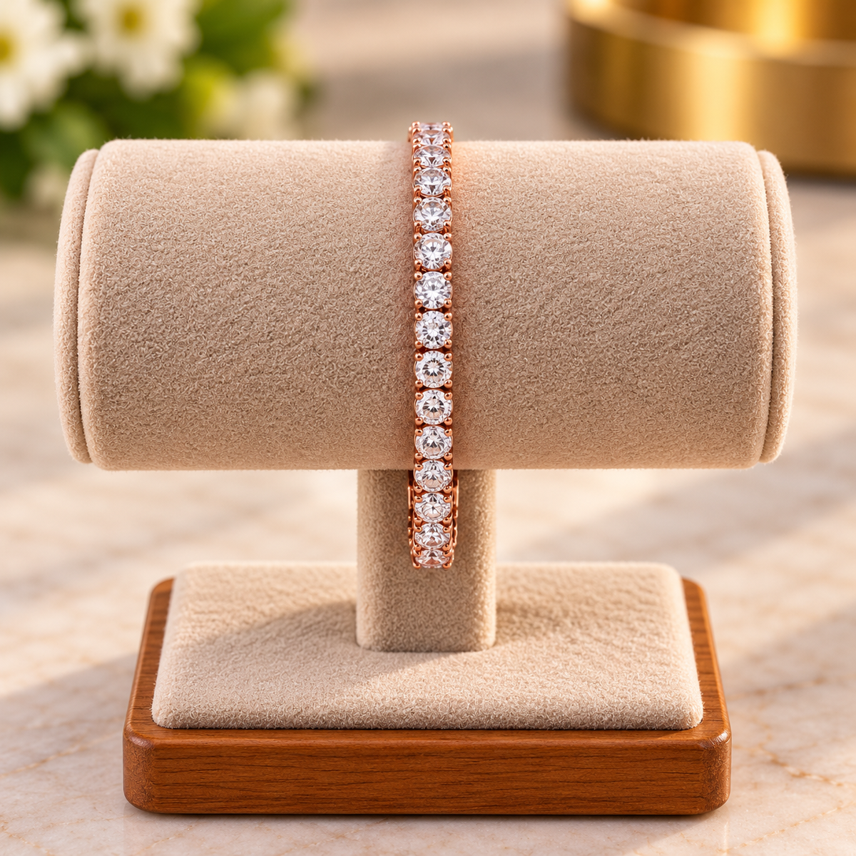 Rose Gold Classic Tennis Bracelet