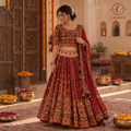 Lavaya The Utsav Tarang: Handcrafted Oxidized Silver Multicolor Folk Thread & Pom-Pom Kamarbandh Waist Belt