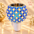 Lavaya Premium Blue Mosaic LED Plug-In Aroma Diffuser Lamp – Decorative Electric Fragrance Warmer & Night Light for Home