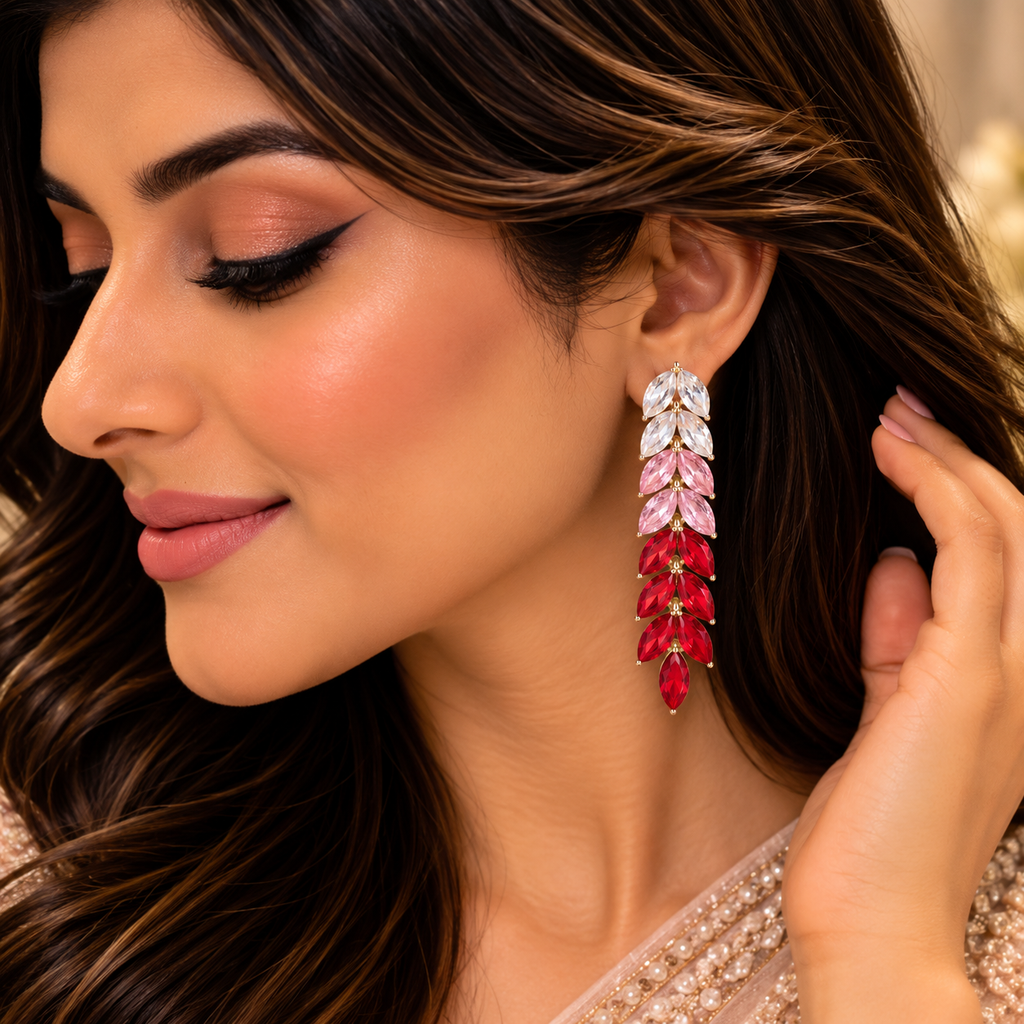 Ombré Marquise Crystal Dangle Earrings