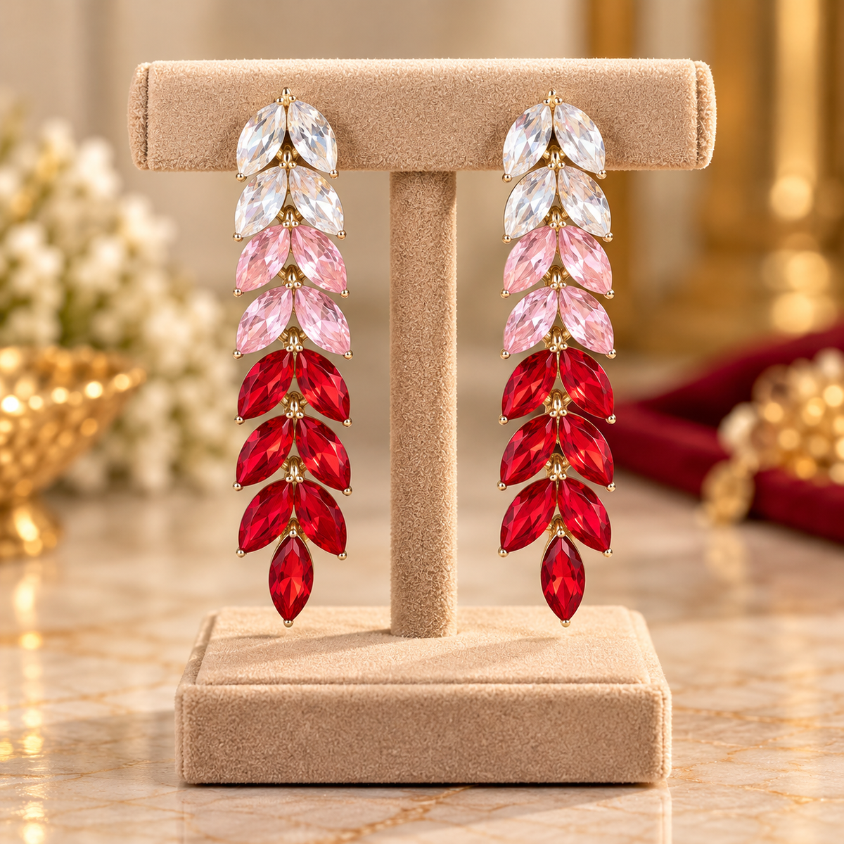Ombré Marquise Crystal Dangle Earrings